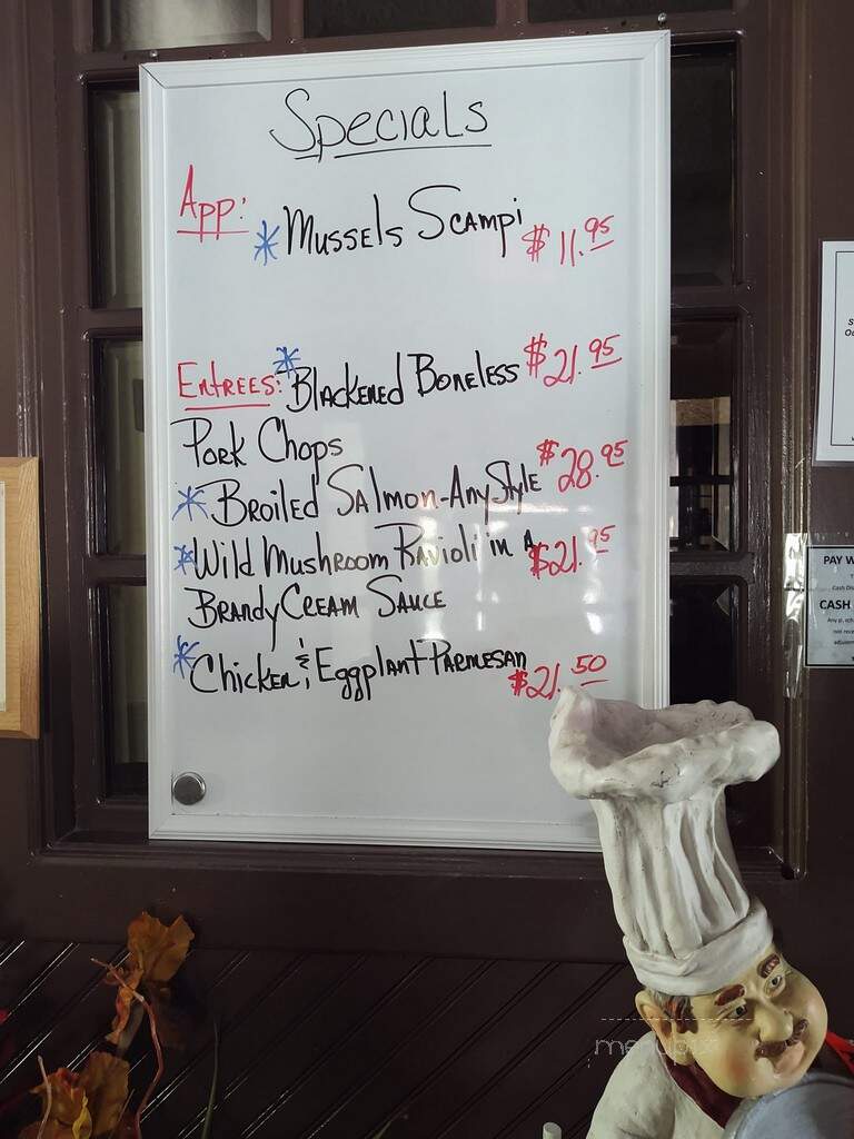 Nicola's Restaurant & Catering - Cold Spring, NY menu_pic