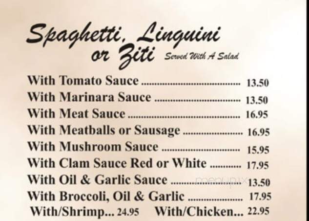 Nicola's Restaurant & Catering - Cold Spring, NY menu_pic