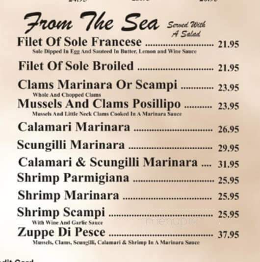 Nicola's Restaurant & Catering - Cold Spring, NY menu_pic