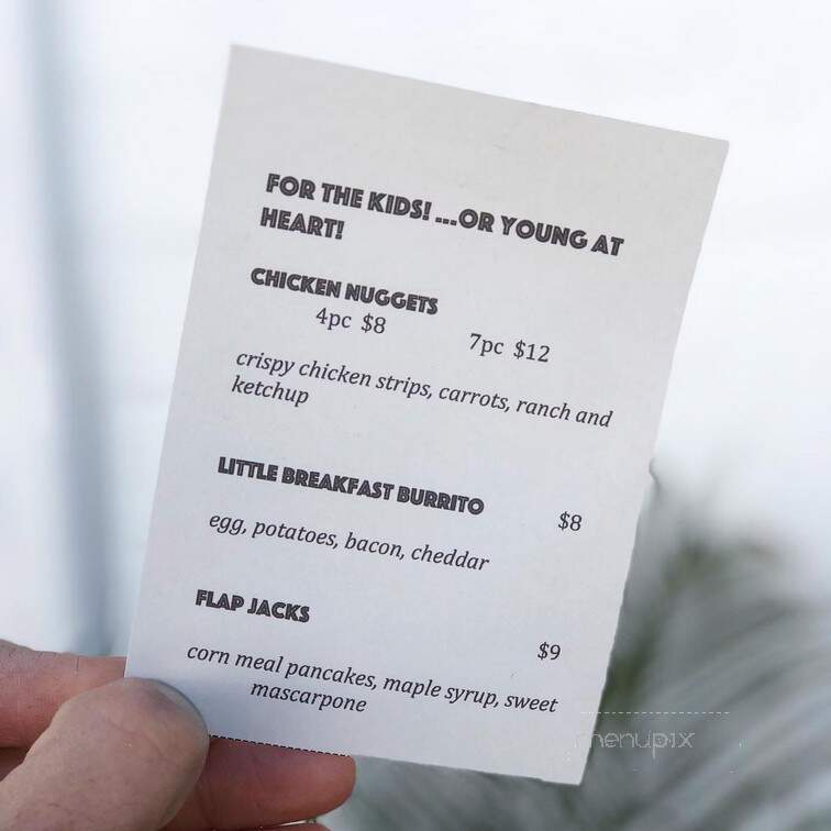 Coffee Commissary - Burbank, CA menu_pic