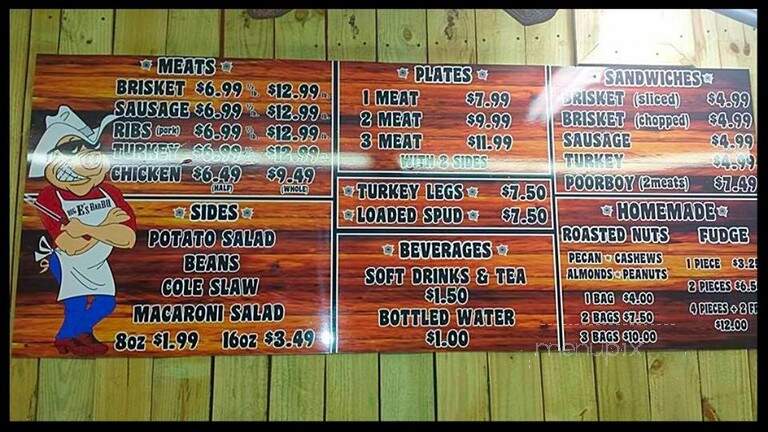Big E's BBQ - Brownsville, TX menu_pic