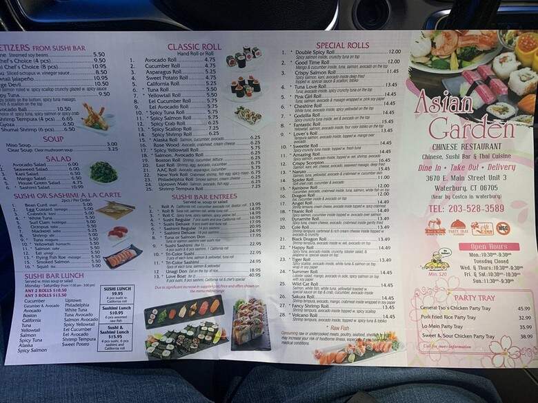 Asian Garden - Waterbury, CT menu_pic