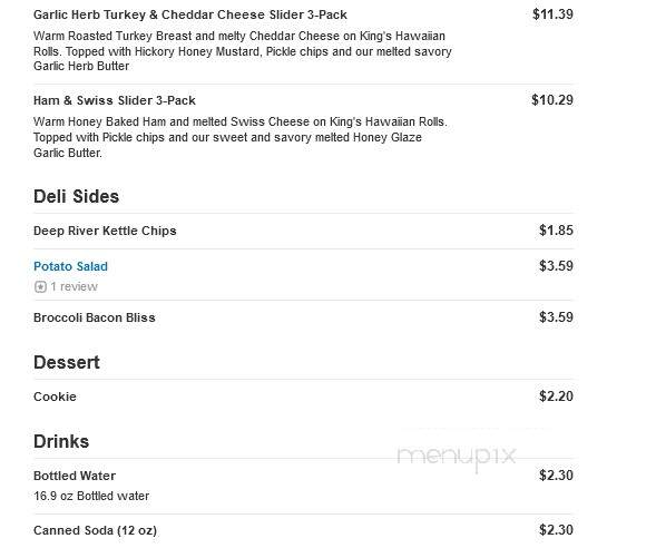 Honeybaked Ham - Oregon City, OR menu_pic