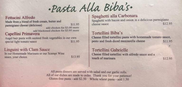 Biba's Italian Restaurant - Milledgeville, GA