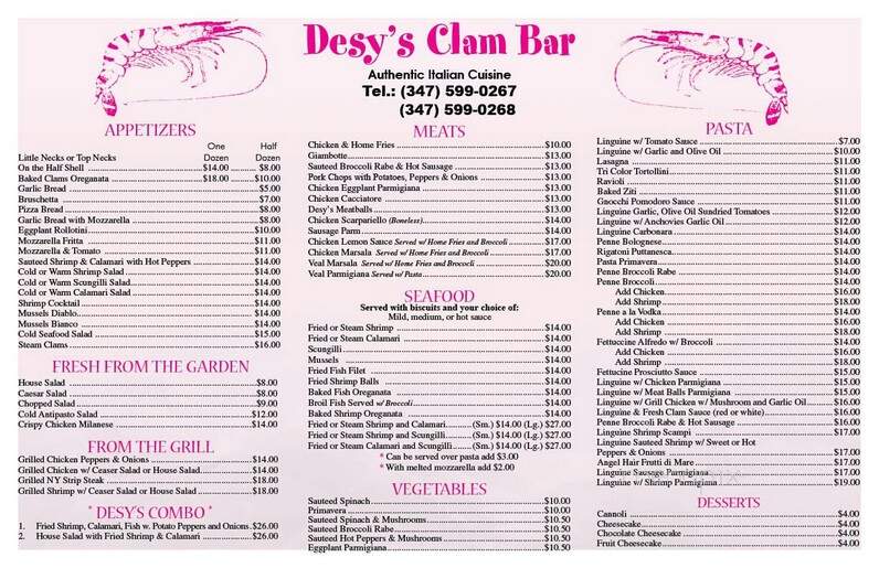 Desy's Clam Bar - Brooklyn, NY
