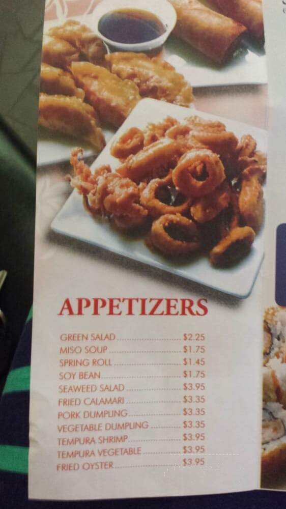 Nagoya Japanese Steak House - Anderson, SC menu_pic