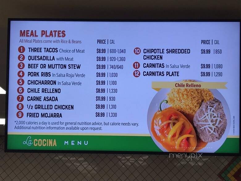 Vallarta Supermarkets - Oxnard, CA menu_pic