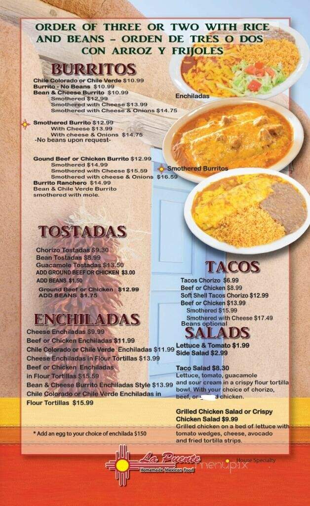 La Puente Centerville - Centerville, UT menu_pic