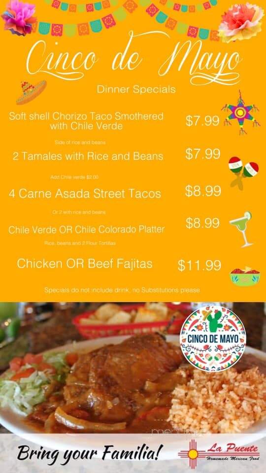 La Puente Centerville - Centerville, UT menu_pic