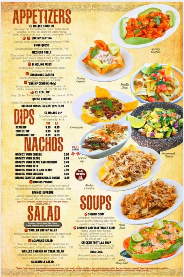 El Molino - Lebanon, TN menu_pic