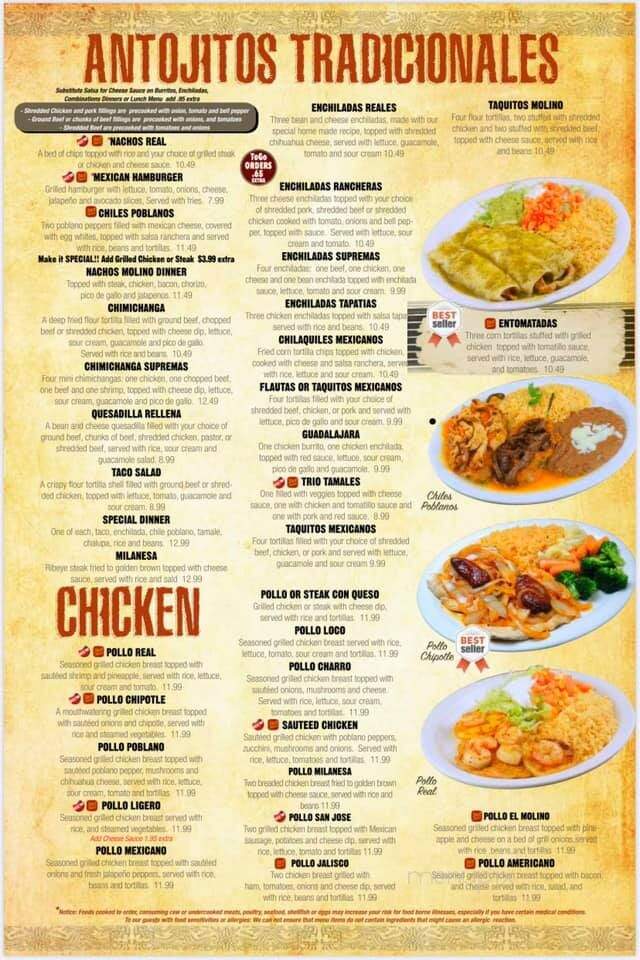 El Molino - Lebanon, TN menu_pic
