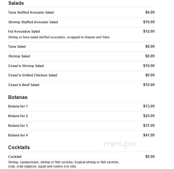 Restaurante Villa Del Mar - Pharr, TX
