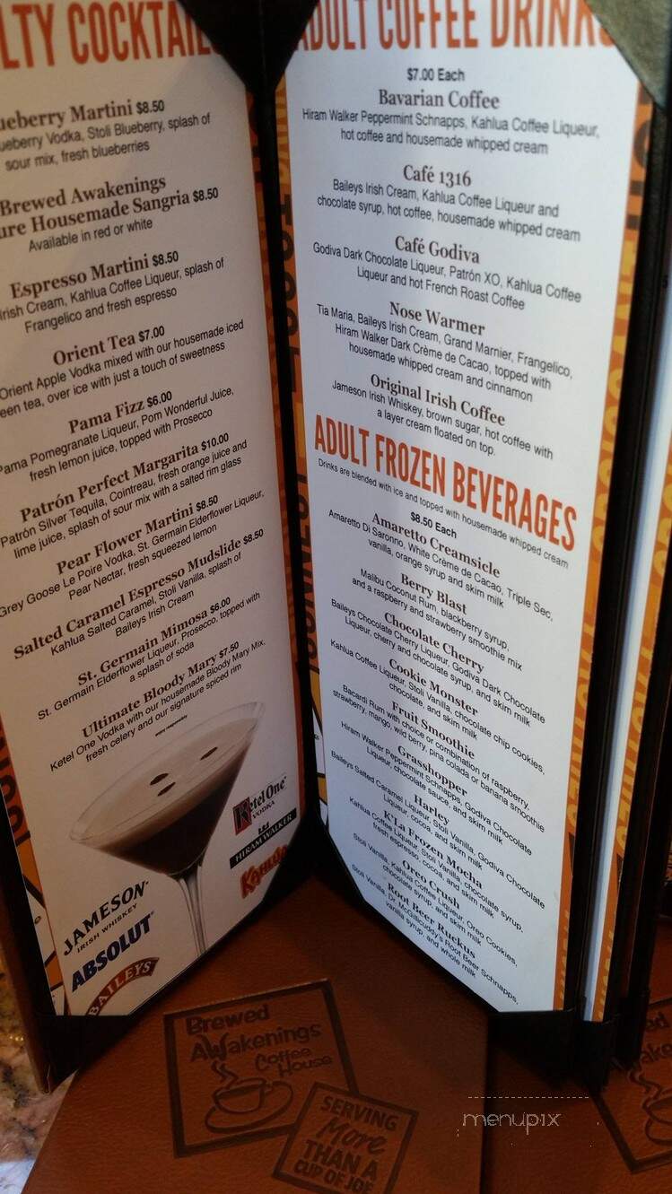 Brewed Awakenings - Warwick, RI menu_pic