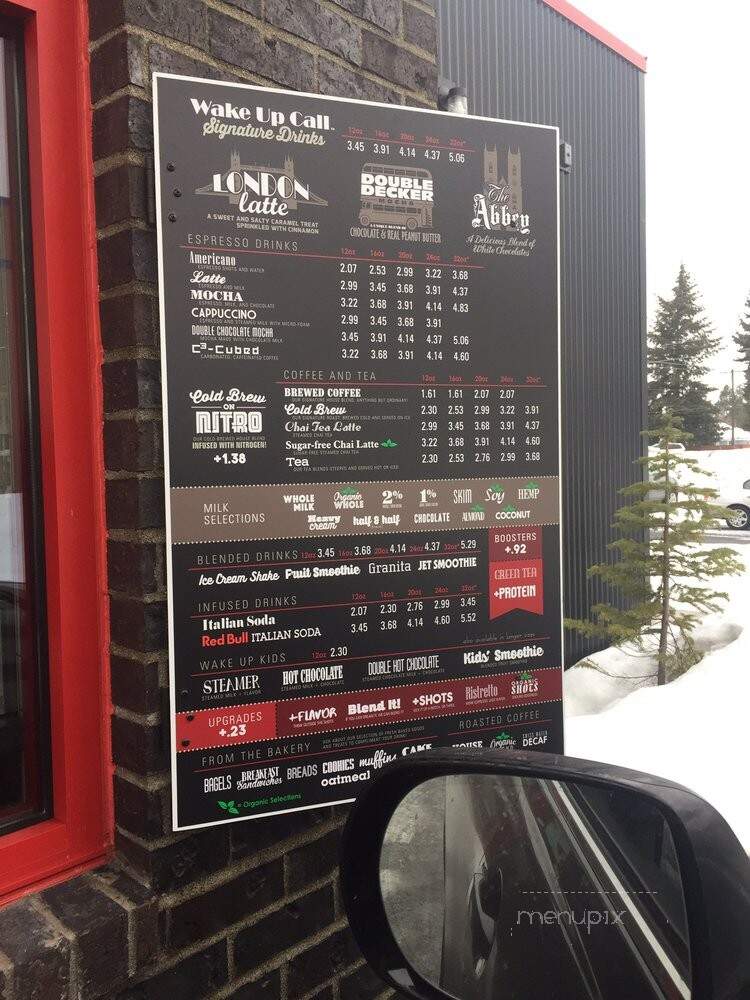 Wake Up Call Coffee - Spokane Valley, WA menu_pic