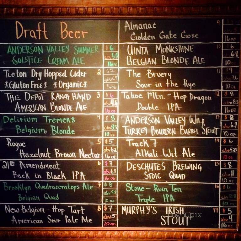 Ole Bridge Pub - Reno, NV menu_pic