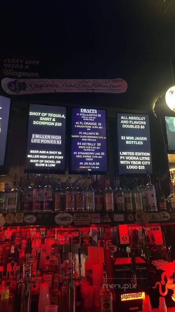 Reservoir Bar - Tampa, FL menu_pic