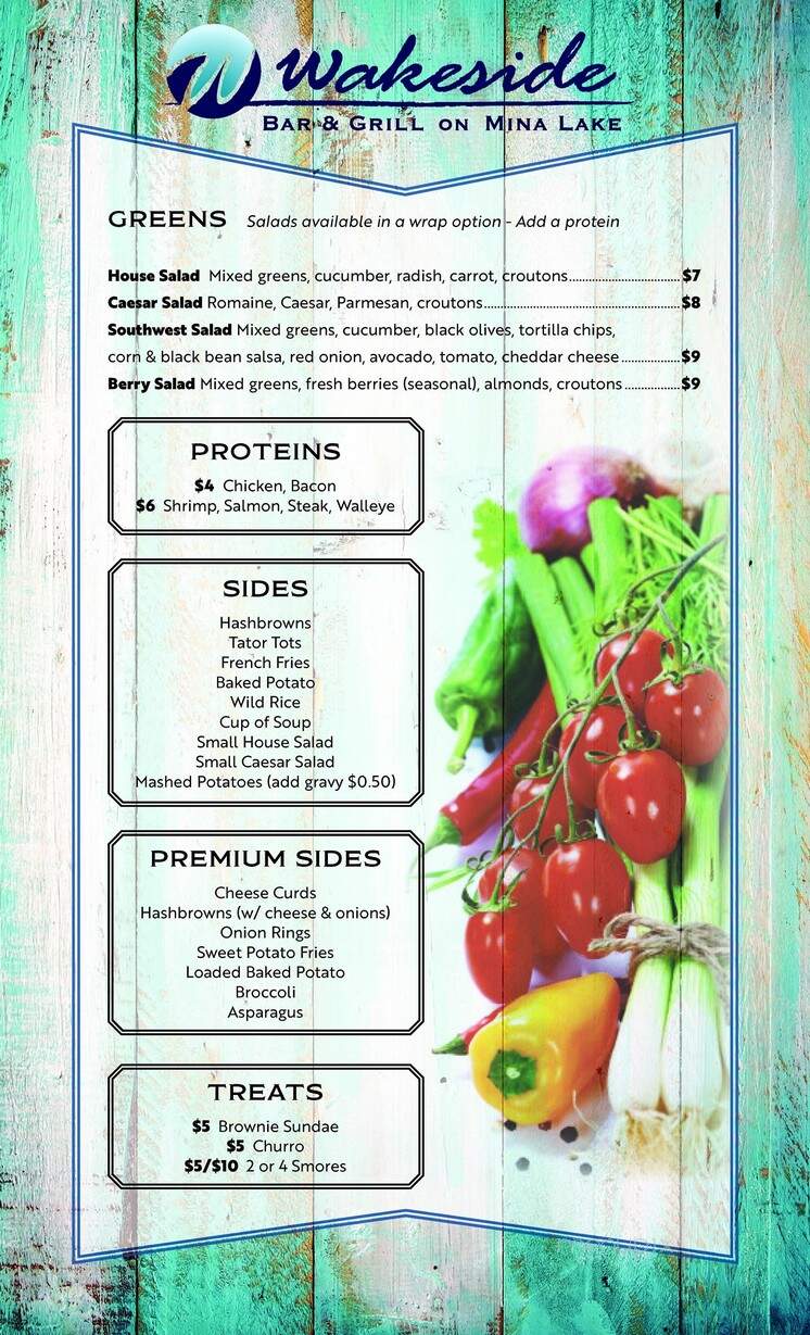Wakeside Bar & Grill - Mina, SD menu_pic