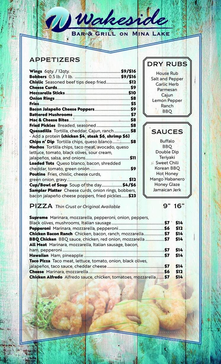 Wakeside Bar & Grill - Mina, SD menu_pic