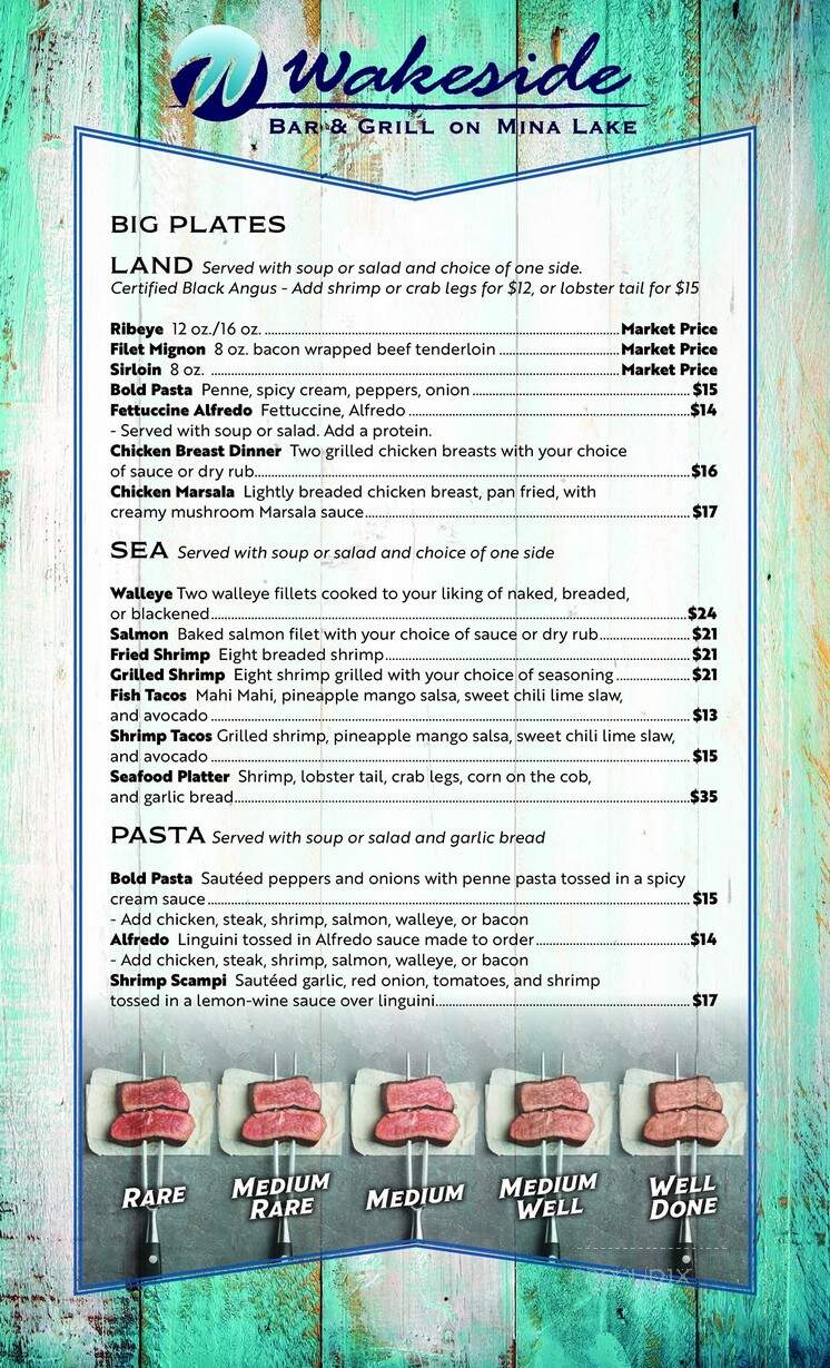 Wakeside Bar & Grill - Mina, SD menu_pic