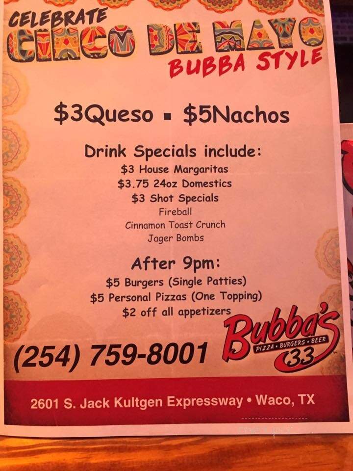 Bubba's 33 - Waco, TX