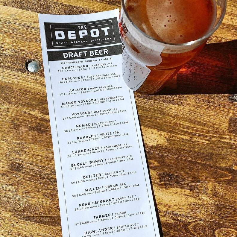 The Depot - Reno, NV menu_pic