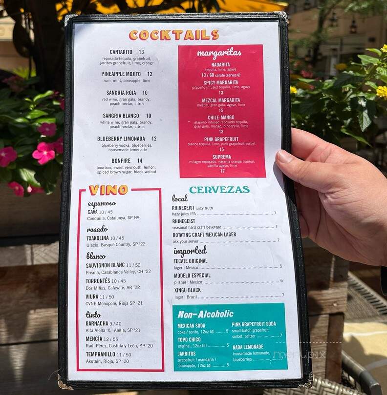 Nada - Indianapolis, IN menu_pic