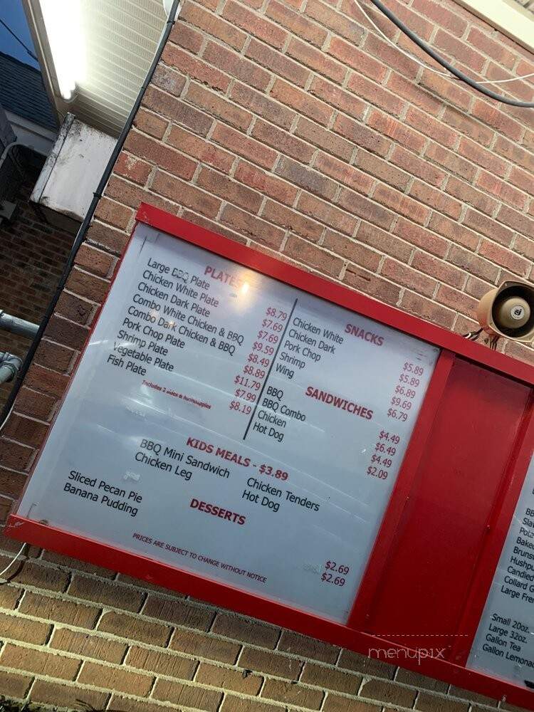 Cape Fear BBQ & Chicken - Fayetteville, NC menu_pic