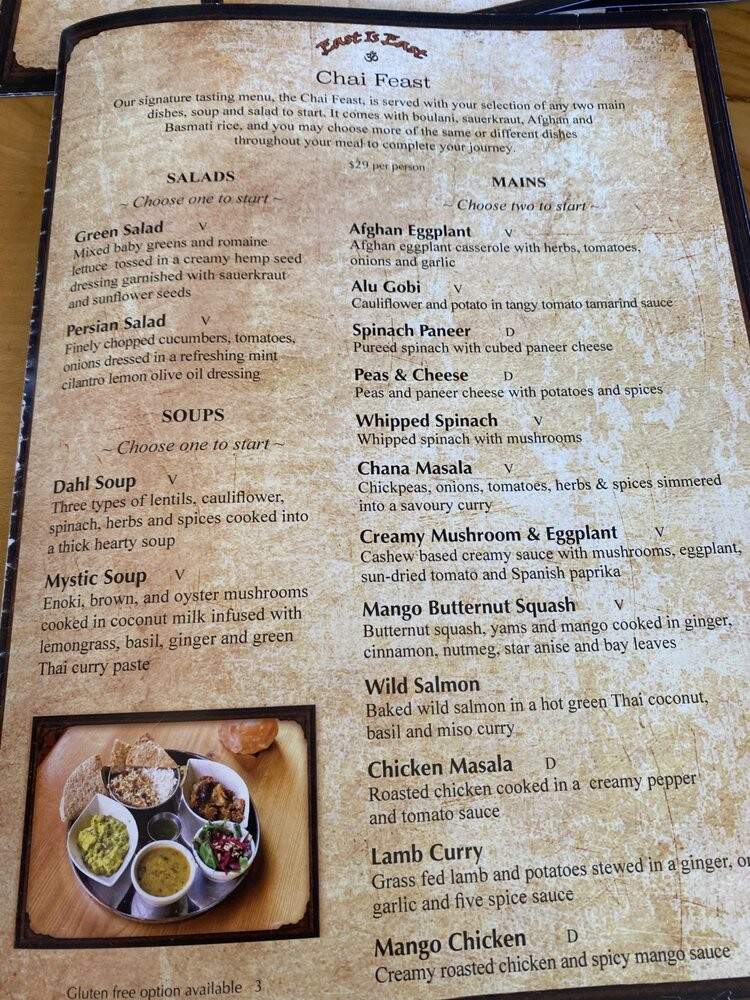 East is East - Main St - Vancouver, BC menu_pic