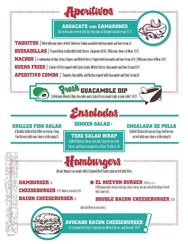 Maya Mexican Restaurant - Santa Maria, CA menu_pic
