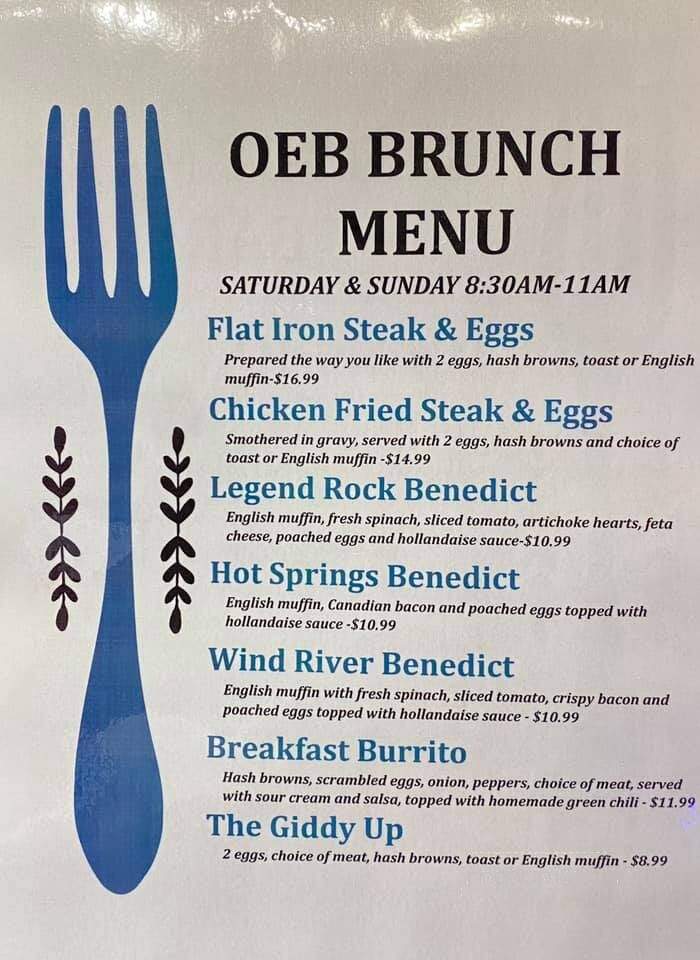 One Eyed Buffalo Brewing Company - Thermopolis, WY menu_pic