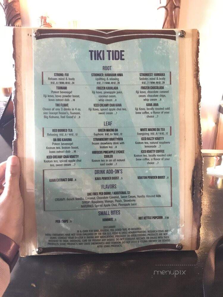 Tiki Tide Kava Bar - Fort Lauderdale, FL menu_pic