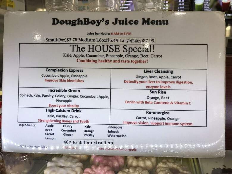 Doughboy Donuts - Newport Beach, CA menu_pic