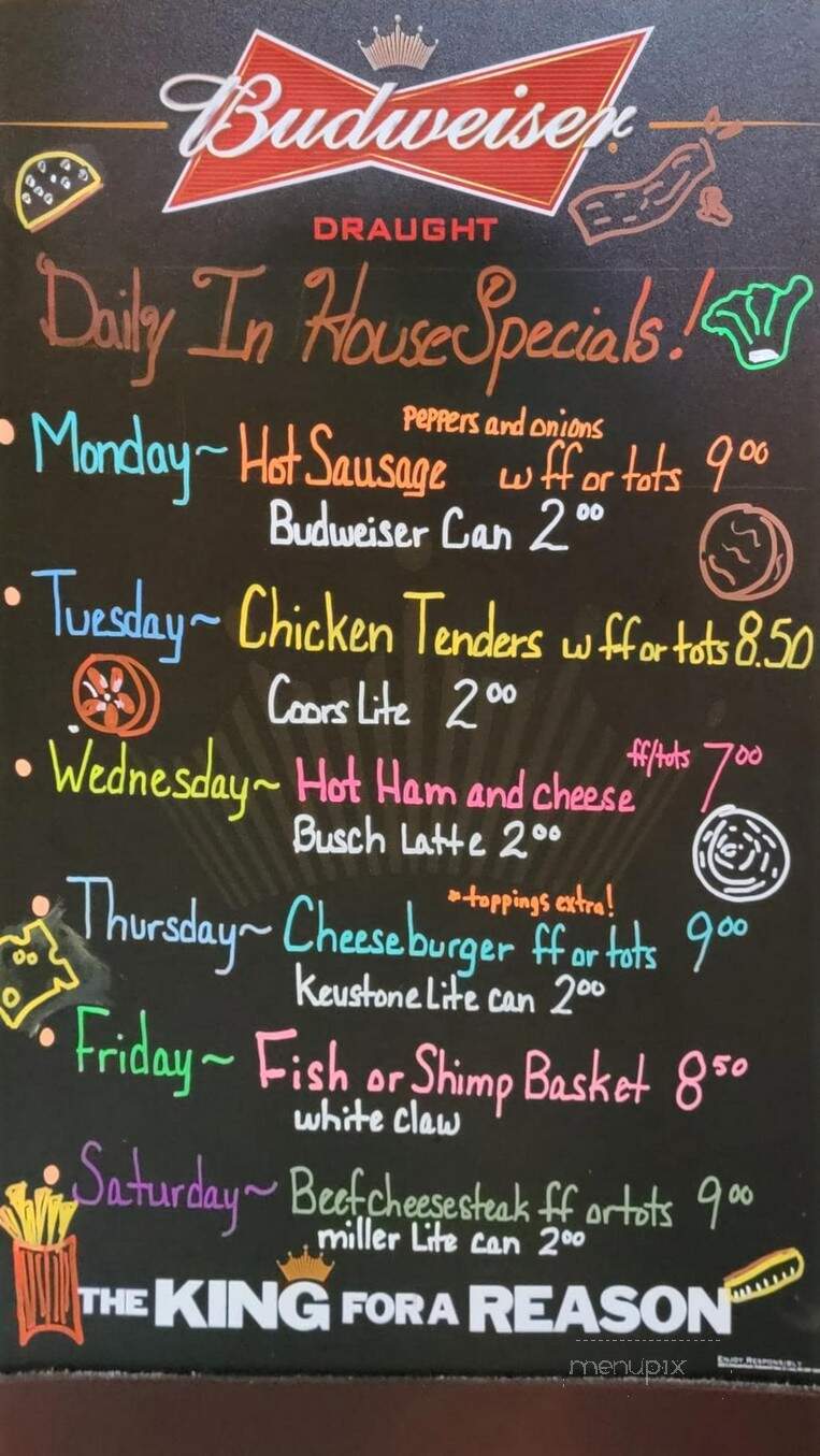 Central Tavern - Republic, PA menu_pic