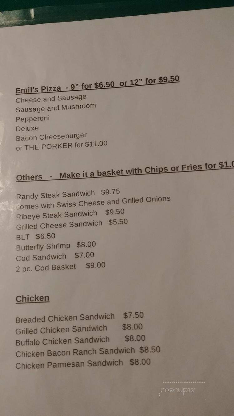 Hanson's Hallow - Janesville, WI menu_pic