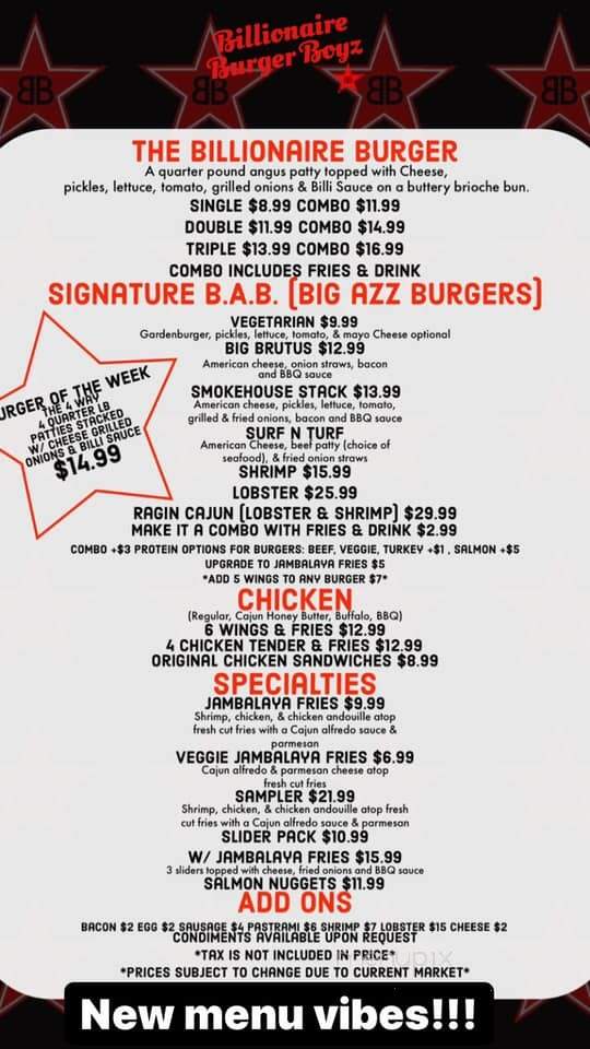 Burger Boyz - Middletown, NY menu_pic