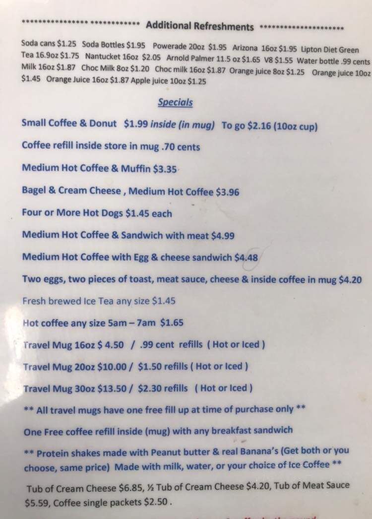Donut Express - Whittier, CA menu_pic