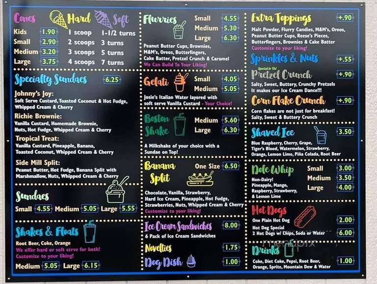 Johnny D's - Uniontown, PA menu_pic