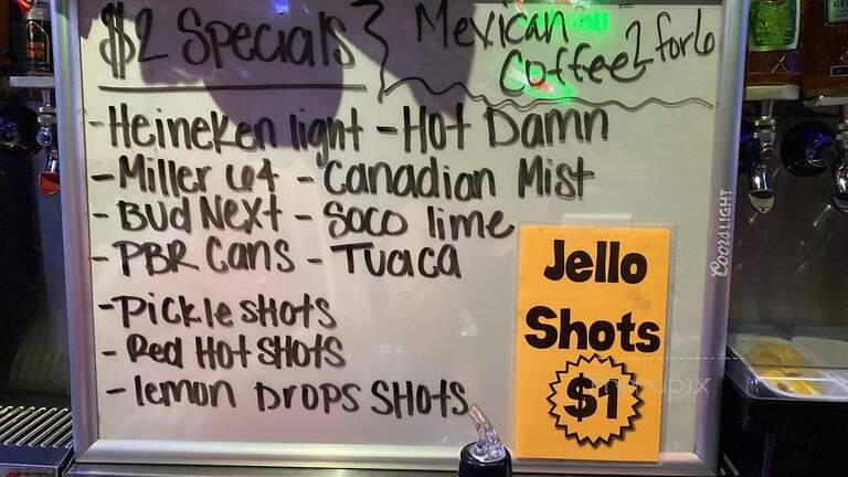 Bourbon Hall - New Iberia, LA menu_pic
