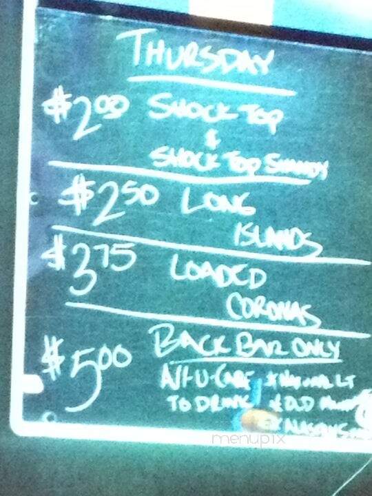College Pub - Whitewater, WI menu_pic