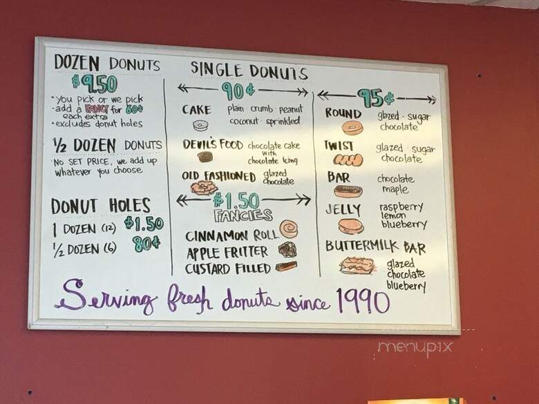 P Q Donut - San Diego, CA menu_pic
