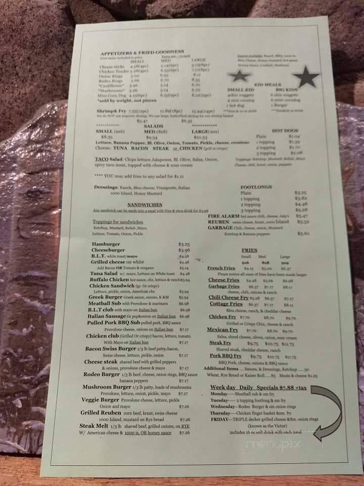 Ice Cream Cottage - Saegertown, PA menu_pic