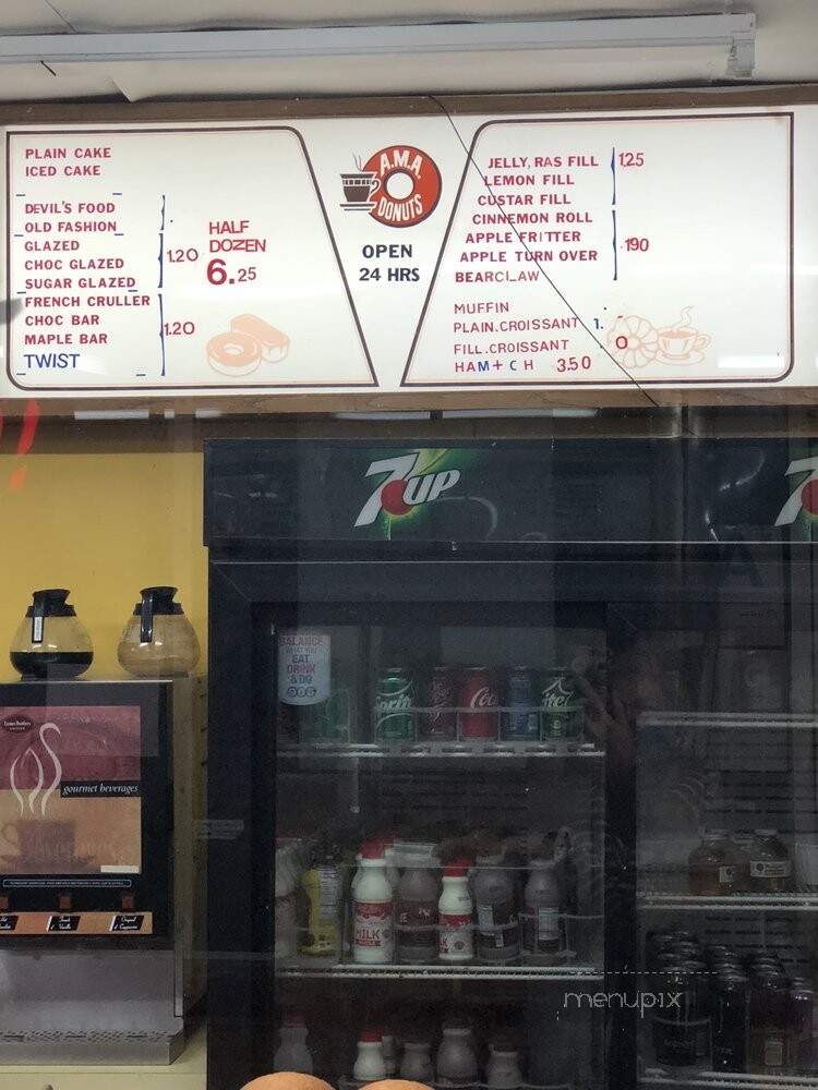 Ama Donuts - Pomona, CA menu_pic
