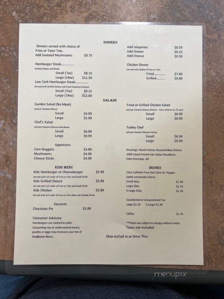 Melanie's At Brainerd Road - Chattanooga, TN menu_pic