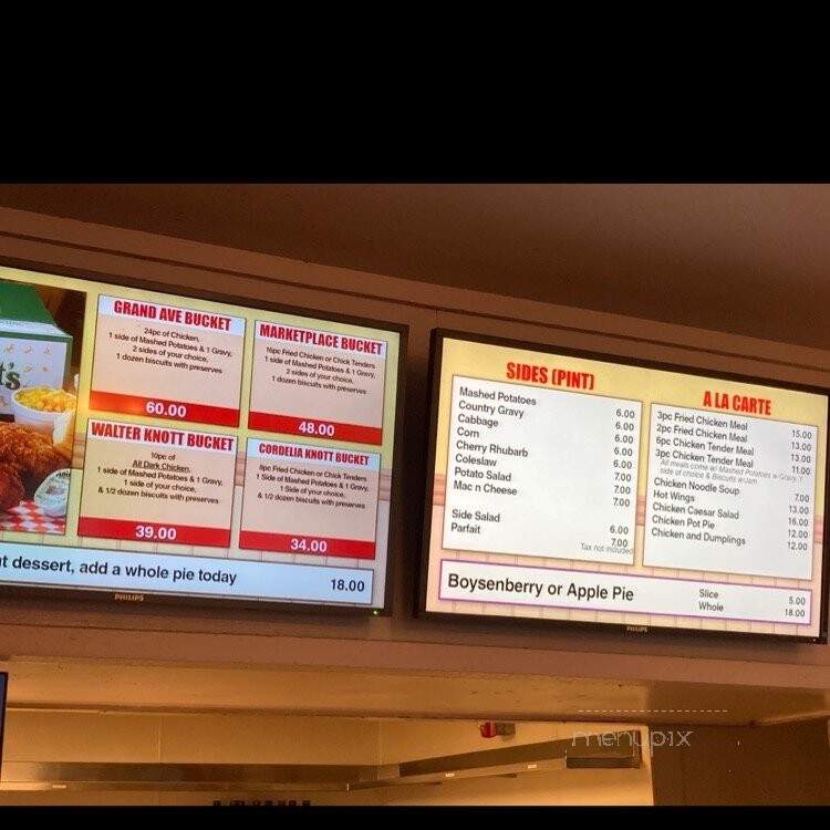 Knott's Farm Bakery - Buena Park, CA menu_pic