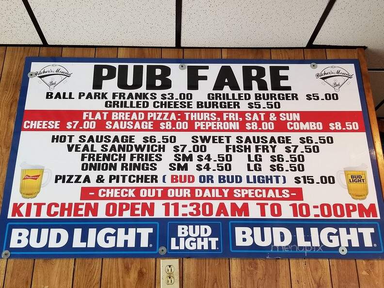 Pitchers Mound Pub - North Adams, MA menu_pic