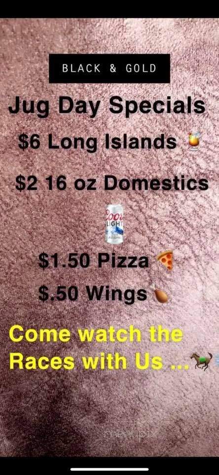 Gabby's Sports Bar - Houston, PA menu_pic