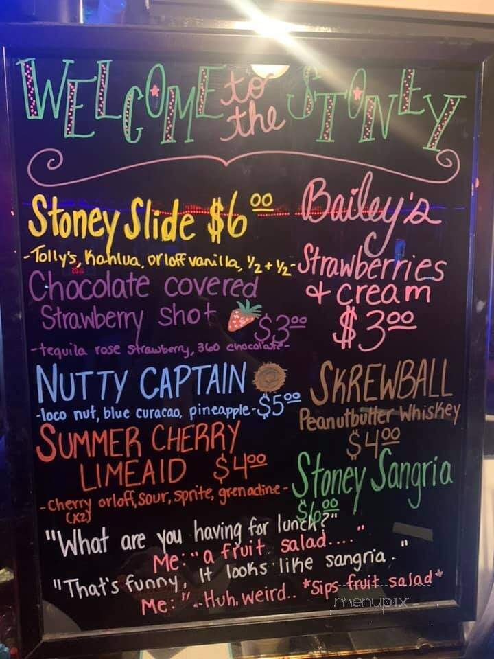 Old Stoney Ledge - Findlay, OH menu_pic
