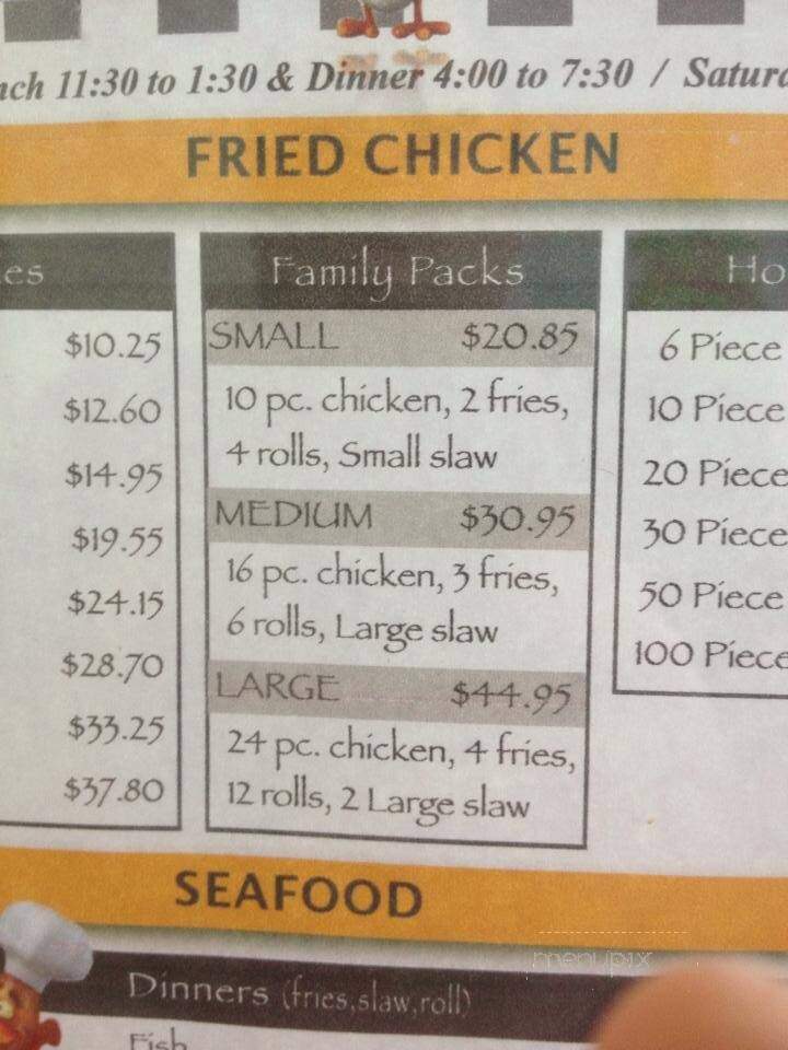 Sammy's Steaks & French Fries - Reading, PA menu_pic