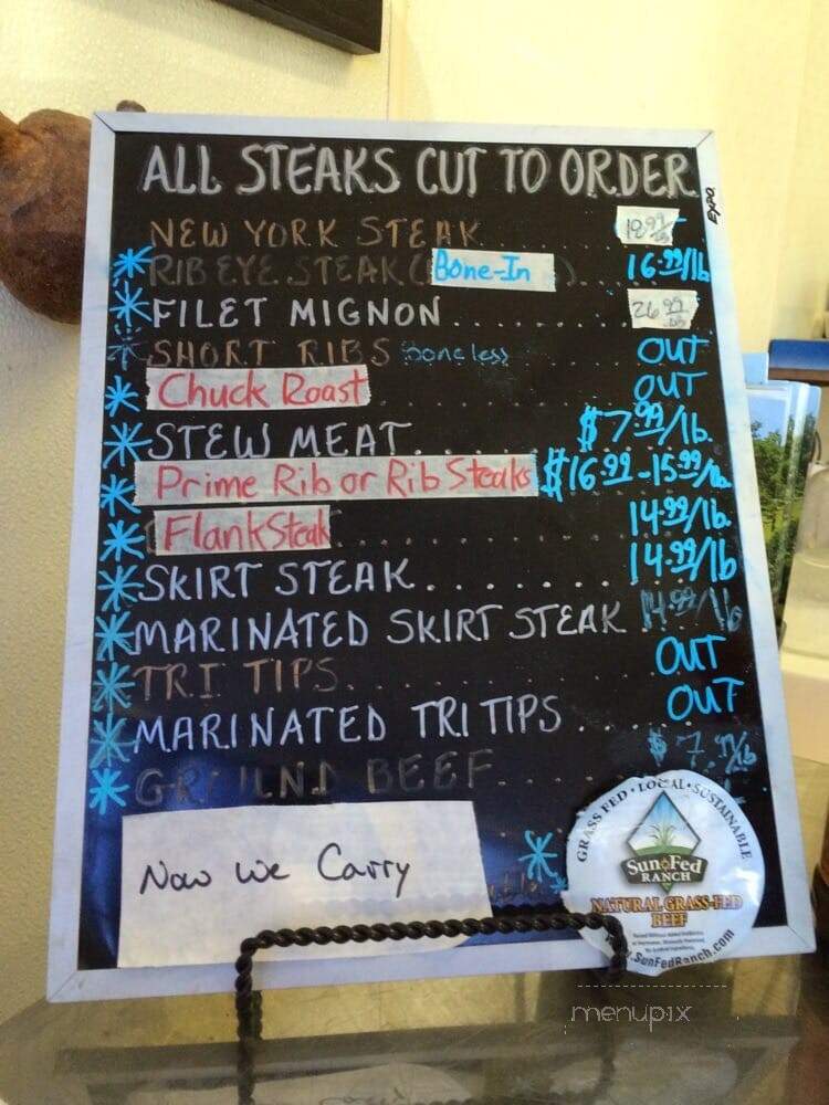 Arroyo Grande Meat Co. - Arroyo Grande, CA menu_pic