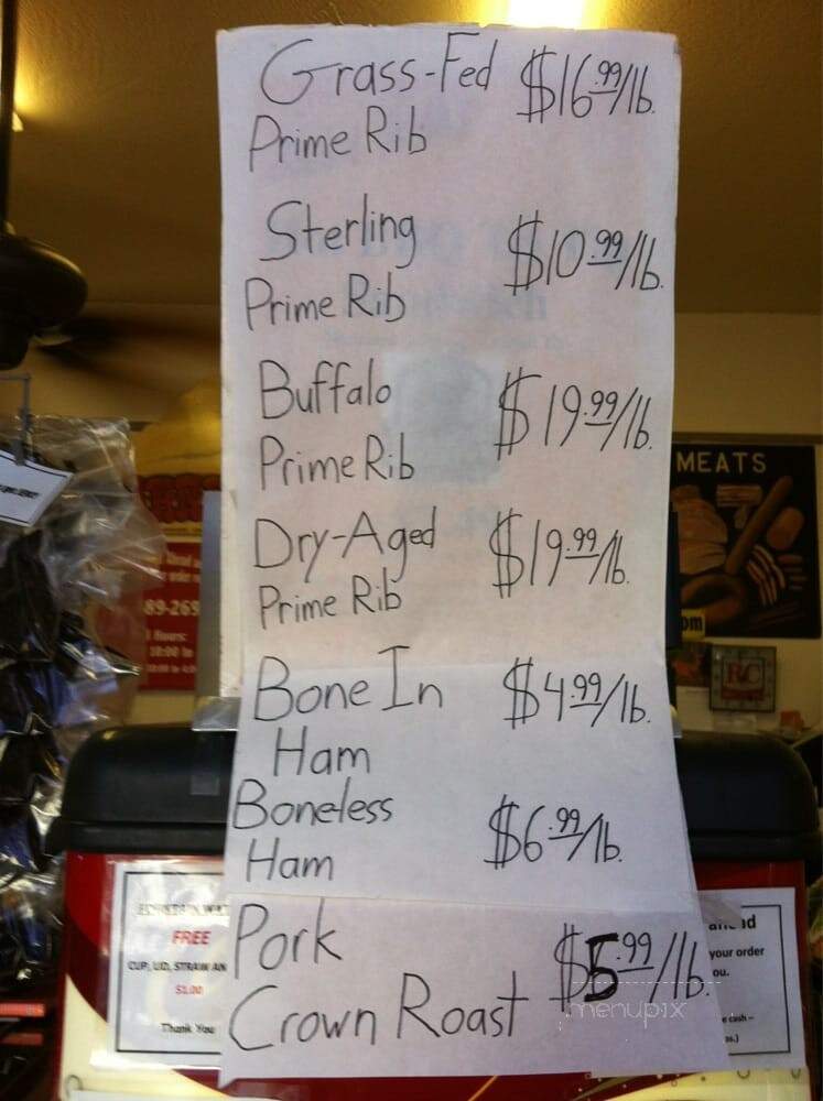 Arroyo Grande Meat Co. - Arroyo Grande, CA menu_pic